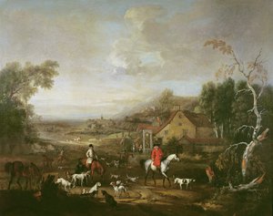 Mr Jemmet Browne at a Meet by Peter Tillemans